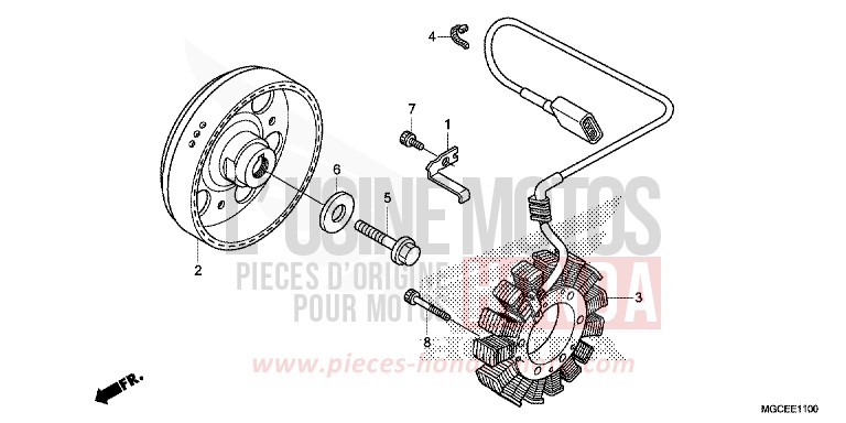 GENERATOR de CB1100 ABS GRAPHITE BLACK (NHB01) 2014